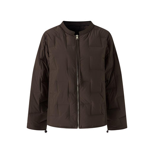 「高货wl」全新升级【铂金会员441/天猫599/差价158】(41734)洛诗琳气质圆领简约羽绒服2025冬季挺括通勤保暖外套女 商品图4