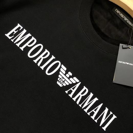 D121002胸前字母logo胶印男女同款加绒圆领卫衣 商品图7