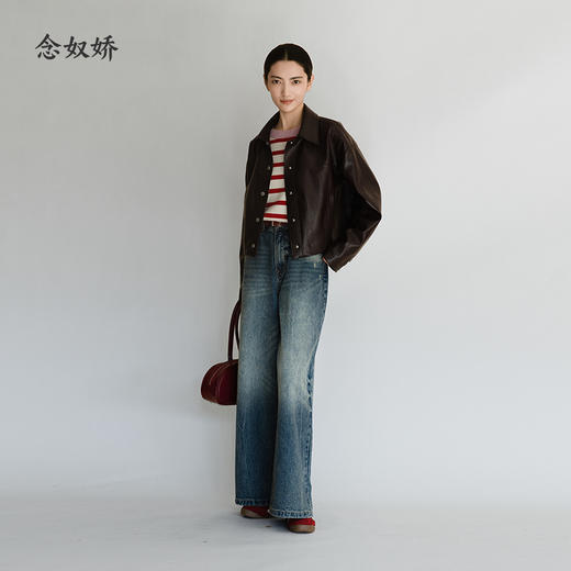 【商场同款】CNT5B51 “ 时光牛仔裤 ” 一款被时光打磨的牛仔裤！阔腿版型藏肉又显腿直 商品图11