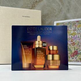 【韩国直邮】ESTEE LAUDER/雅诗兰黛套装小棕瓶50ml+洁面30ml+智妍面霜15ml+蓝光眼霜5ml
