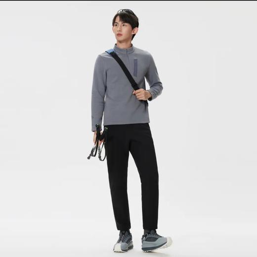 贸易代工刚到的新订单!Kl小树立领抓绒保暖半拉链夹克衫！  树苗保暖衣 商品图4