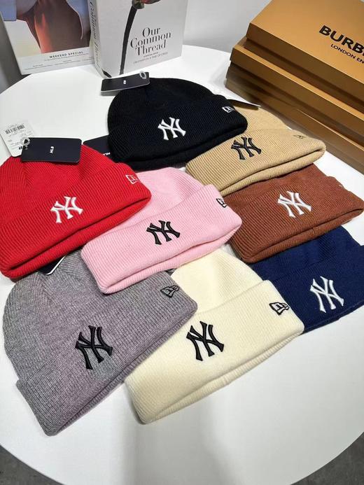 D121036冬款保暖帽针织帽加厚拼皮秋季潮百搭男女款帽子 商品图0