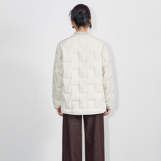 「高货wl」全新升级【铂金会员441/天猫599/差价158】(41734)洛诗琳气质圆领简约羽绒服2025冬季挺括通勤保暖外套女 商品图3