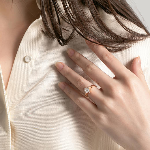 ［东方爱意］18K金钻石戒指#闪亮 商品图1