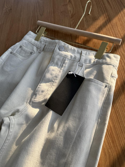 【秒杀价已调 直接拍】Moco 米白色加绒 磨毛通勤 微弹 直筒裤 怎能不留 商品图10