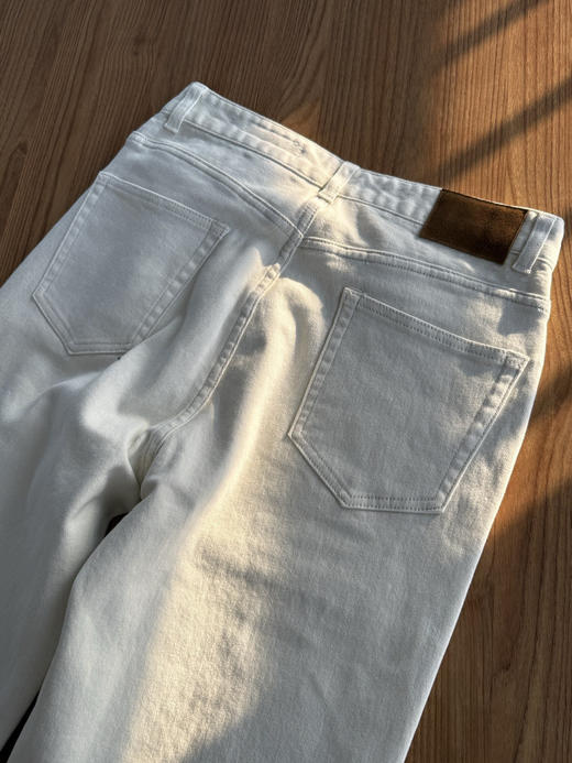 【秒杀价已调 直接拍】Moco 米白色加绒 磨毛通勤 微弹 直筒裤 怎能不留 商品图12