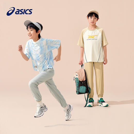 ASICS/亚瑟士童装25年夏新款吸湿速干UPF50+防晒运动针织弹力长裤 商品图4