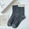 基础-简约复古条纹中筒袜-纪念日百货门店同款168043565 商品缩略图4
