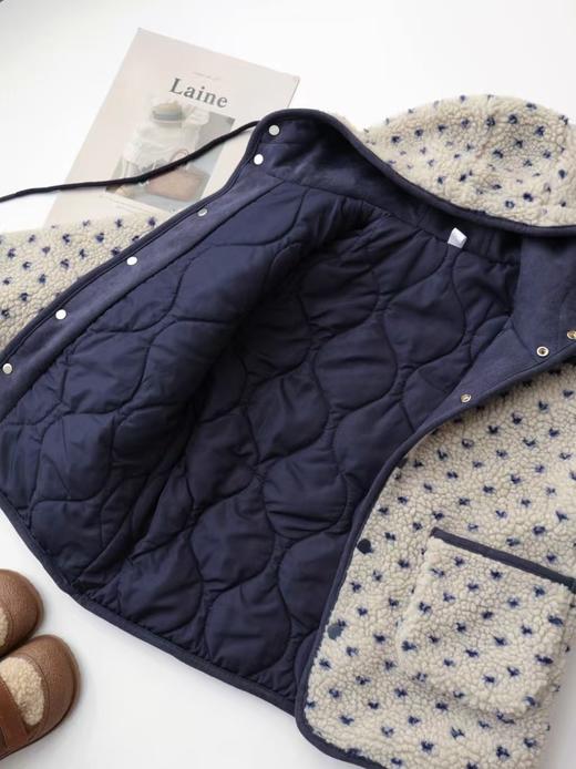 二店y 【5272】喜慕~韩国单 ，羊羔绒夹棉连帽外套 厚外套 商品图9