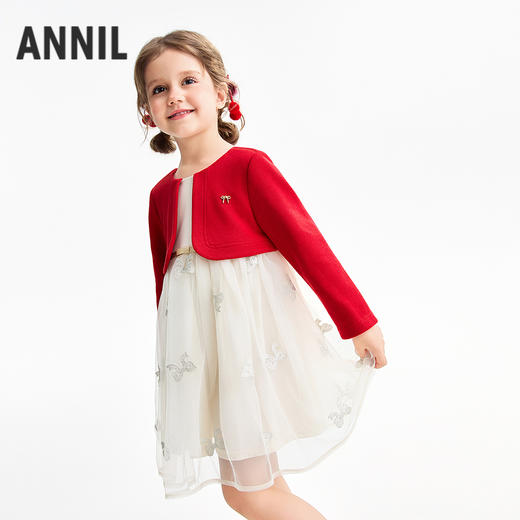 【实体店同款】女童连衣裙春季新款安奈儿童装XG613005 商品图1