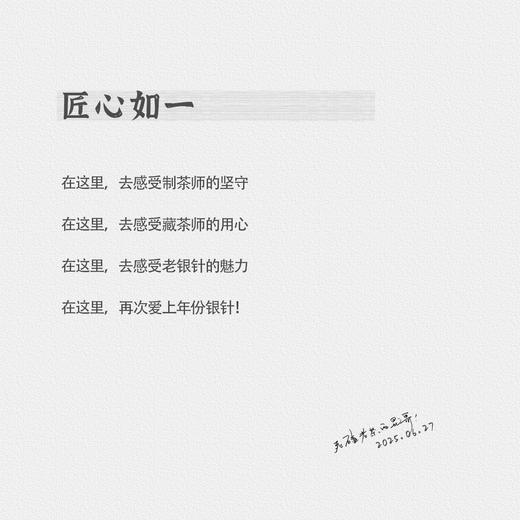 匠心如一  连续12年白毫银针年份对比 磻溪湖林传统工艺福鼎白茶 商品图4