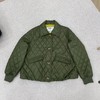 D121016女士绗缝防泼水菱格翻领单排扣棉服夹克外套 商品缩略图11