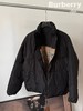 BUR情侣款拼接格纹印花立领双面穿羽绒服 商品缩略图4
