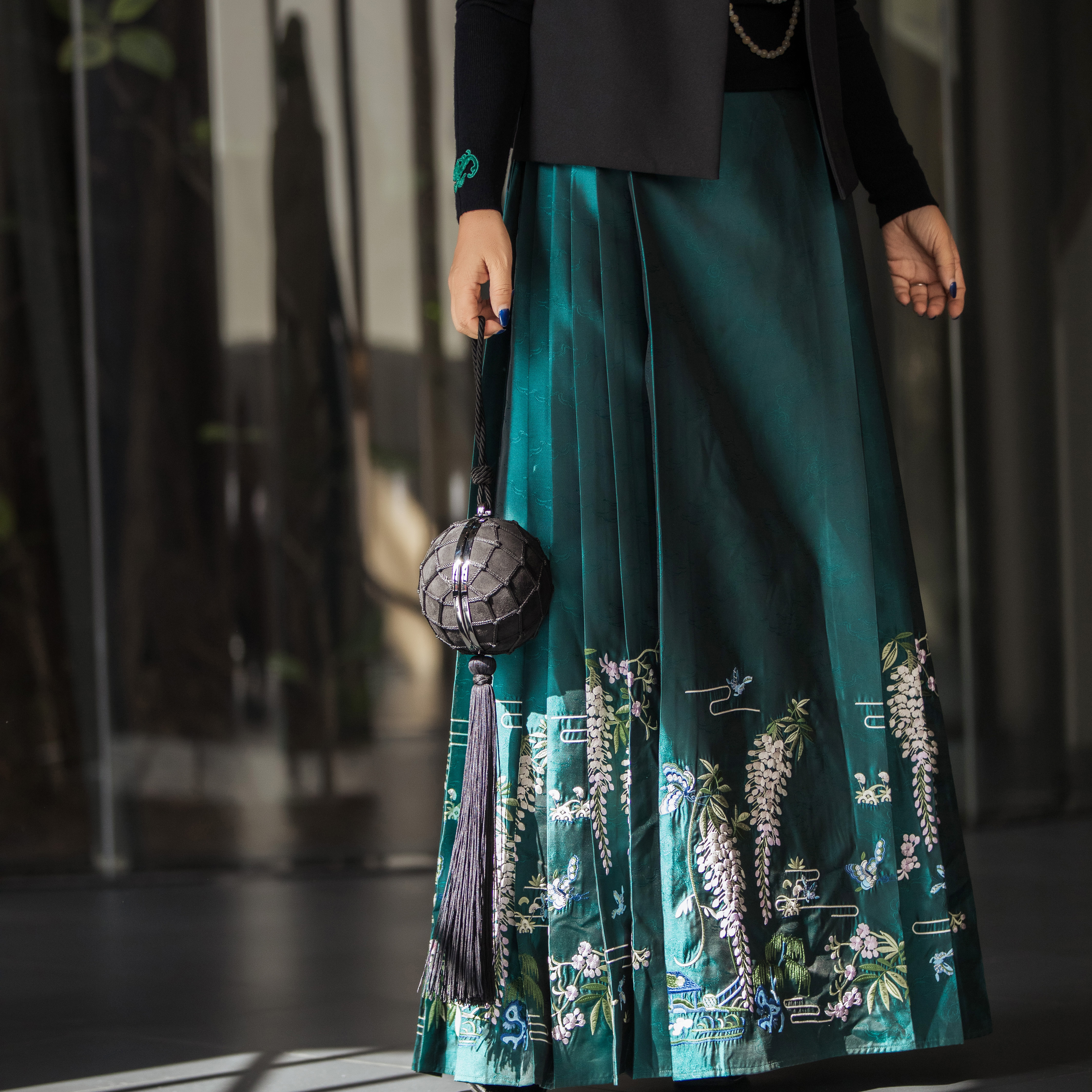 【林栖设计小店】蝶戏紫藤|马面裙恭王府联名2026早春新款半身裙女1941122