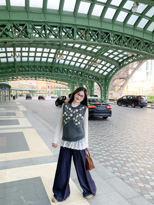 【149元任选2件】现货！ 韩系刺绣针织马甲 商品图12