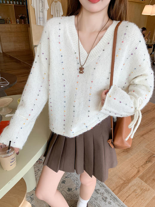 【169元任选2件】现货！ 韩系v领套头毛衣 商品图14