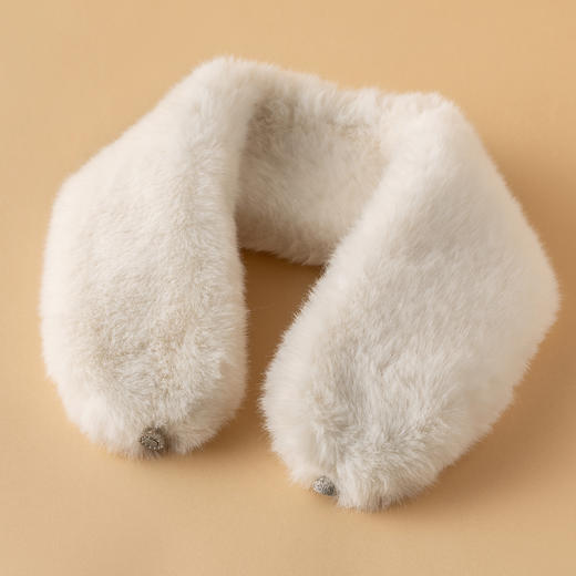 【林栖好物】（预售七天发货）毛领围脖原创复古百搭保暖围巾领巾装饰女小众设计 商品图2