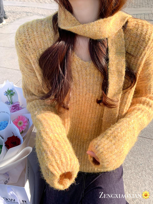 【169元任选2件】现货！ 韩系v领毛衣 商品图5