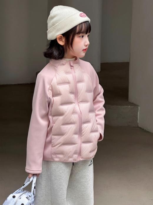 🥶 降温后靠它了！【校服神器儿童拼接轻羽绒外套SX219】🔥 孩子必备的校服神器✅ 外穿、内搭、居家、遛弯等等实穿性超强 🌈男女宝可穿、110-170码，5色可选！~ 商品图4