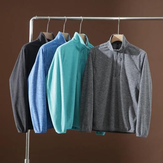 巴塔同款户外中间层高密防风保暖秋冬半拉链抓绒衣 商品图0