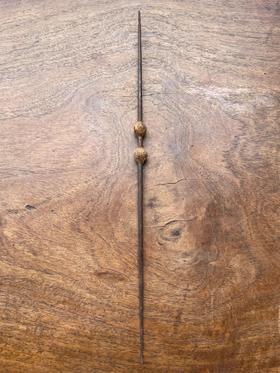 铁质双向修长茶饼针，顺丰包邮