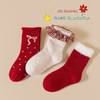 💕【儿童澳绒圣诞新年中筒袜】好喜气！♦️儿童澳绒圣诞新年袜，红袜上有爱心魔法，🌈就像把满满的爱意都融入其中耶～💥这双袜子一穿上，整个人都被甜蜜包围啦 商品缩略图4