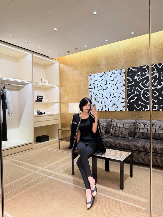 香奈儿 25秋冬新款 圆领捆边编织长款外套(TM) 商品图6