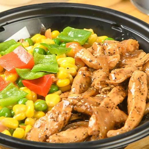 黑椒双拼便当 盒饭 加热即食 390g 商品图3