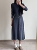【高品质私服】【收腰半高领翻领针织长袖连衣裙】2色可选！高阶中性色系，穿出 “纸片人” 既视感【无标出货 介意慎拍】WD 商品缩略图7