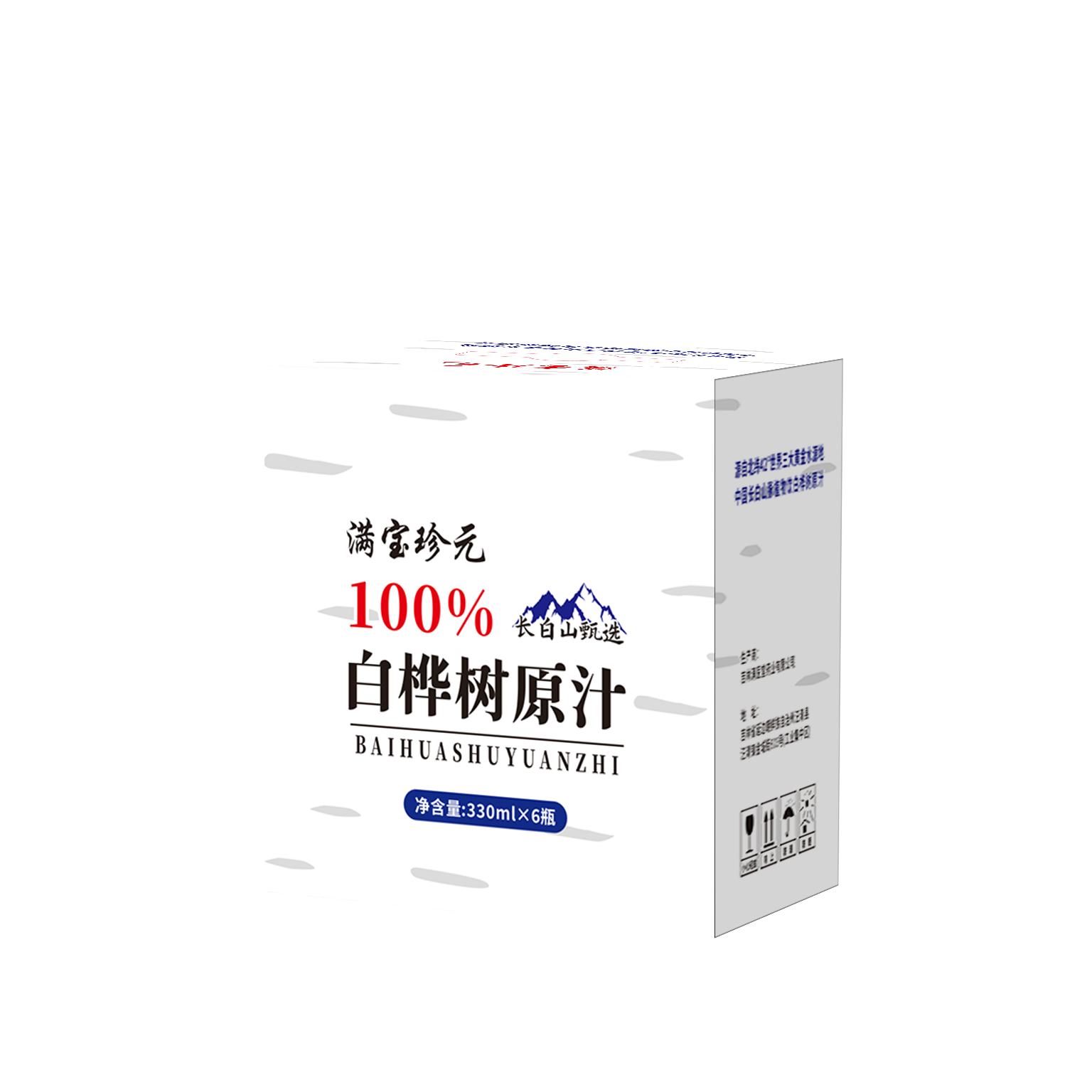 【吉供优选】满宝珍元桦树汁330ml*6瓶