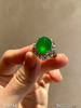 玻璃种艳绿蛋面戒指【5053112】具体价格微信咨询 商品缩略图2