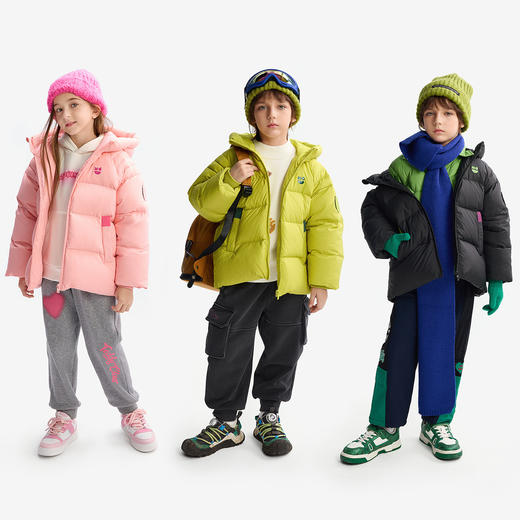 【MQD】【三防蓄暖】童装儿童羽绒服2025冬季新款男女童连帽保暖 商品图0