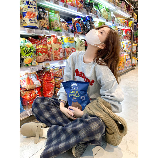 <曾小咸推荐>韩系复古格子阔腿休闲裤 商品图3