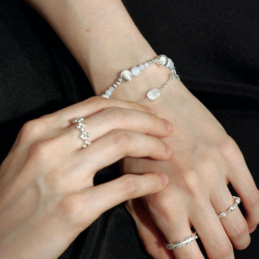 【新年礼物】alodia.co 品牌直发 莫奈花园意大利拉丝工艺手链 925银礼物小众长期主义高级感小众 商品图5