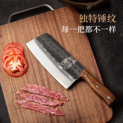 璞匠菜刀锻打手工刀家用厨房刀具切片切肉切菜厨师用锋利正品厨刀 商品图3
