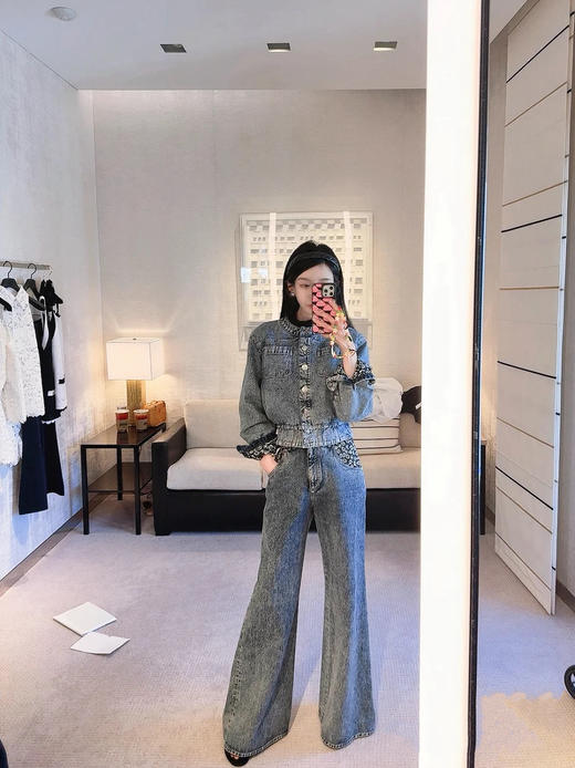 香奈儿 25秋冬新款 花布裡牛仔外套(TM) 商品图7