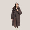 【女款】个调 2025冬季新款羽绒服女宽松连帽长款过膝外套19033 尺码155-170 颜色米灰色、咖啡色、黑色 商品缩略图3