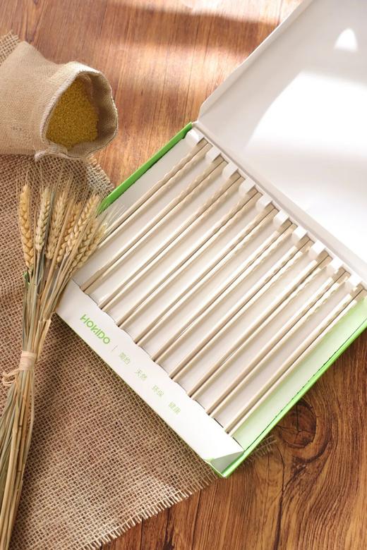 【HOKIDO稻壳波筷】✅天然稻谷壳，高温高压一体成型，耐温隔热 ✅易清洗材质，谷壳蜡保护不吸附，抑菌防霉-GRUP 商品图2