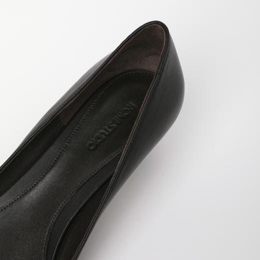 ROMI STUDIO“法式优雅”软糯羊皮方根气质尖头高跟鞋RWDSP31834【跟高4.5cm左右】 商品图4