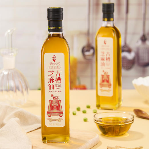 刘氏良承 古法冷压榨特级芝麻油礼盒500ml*2-YGF 商品图3