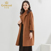 乔万尼冬新款绵羊毛大衣直筒羊毛呢减龄连帽轻设计EI4A577 商品缩略图2