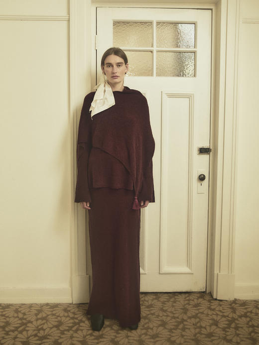 VC｜HD25007 Lotta wide skirt [ 半身裙 酒红 / 黑 ]【HOLIDAY】 商品图8