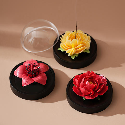 【非遗陶瓷手捏花传承】2026 国色添香香插套组 商品图2