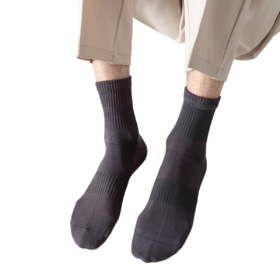 袜尖尖长绒棉系列秋冬款男士中长袜4双装