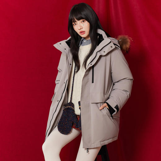 【三防】gxg.jeans男装 多色中长款工装户外貉子毛毛领派克服外套25冬新品 商品图3