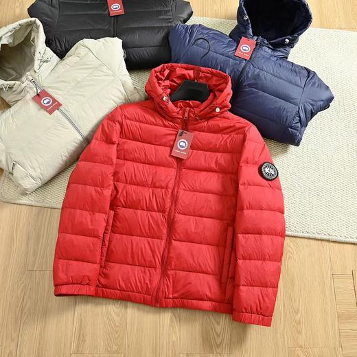 D121159冬季新款商务休闲轻薄连帽羽绒服男女同款 商品图1