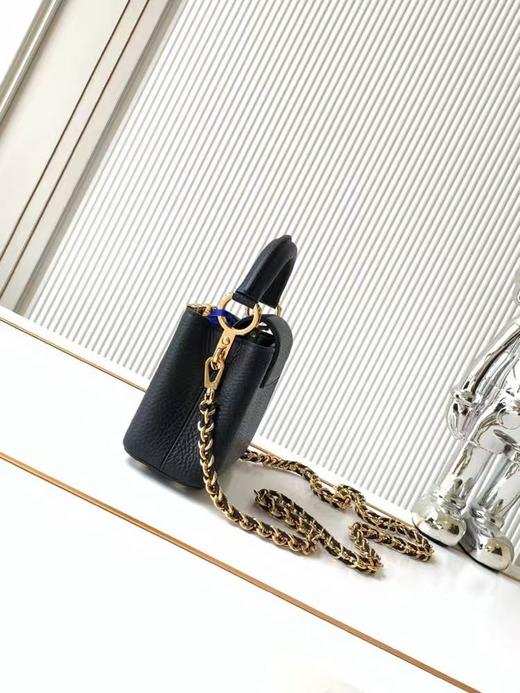 驴家 capucines 黑拼白贝母链条 nano 牛皮（JPH） 商品图1