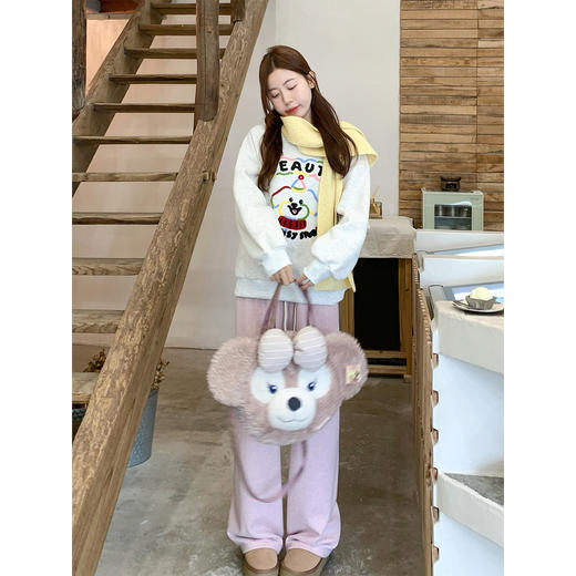 <曾小咸推荐>现货秒杀 ！微信超特价！韩系刺绣小狗加绒卫衣 日常199.99 立减90 秒杀109.99！！ 商品图2