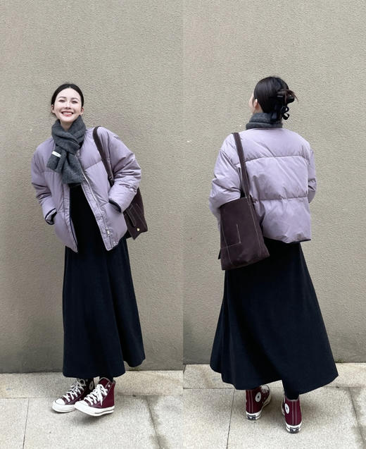 假两件微磨毛显瘦320g连衣裙 商品图4