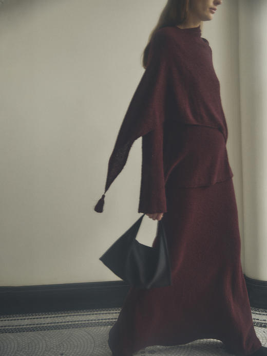 VC｜HD25007 Lotta wide skirt [ 半身裙 酒红 / 黑 ]【HOLIDAY】 商品图0